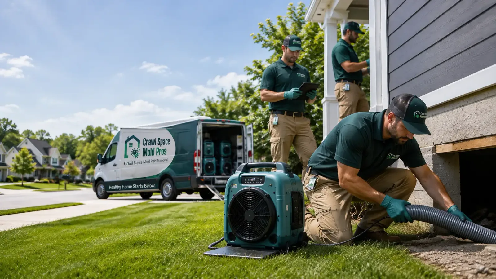 Crawl Space Mold Removal in Olmsted, IL